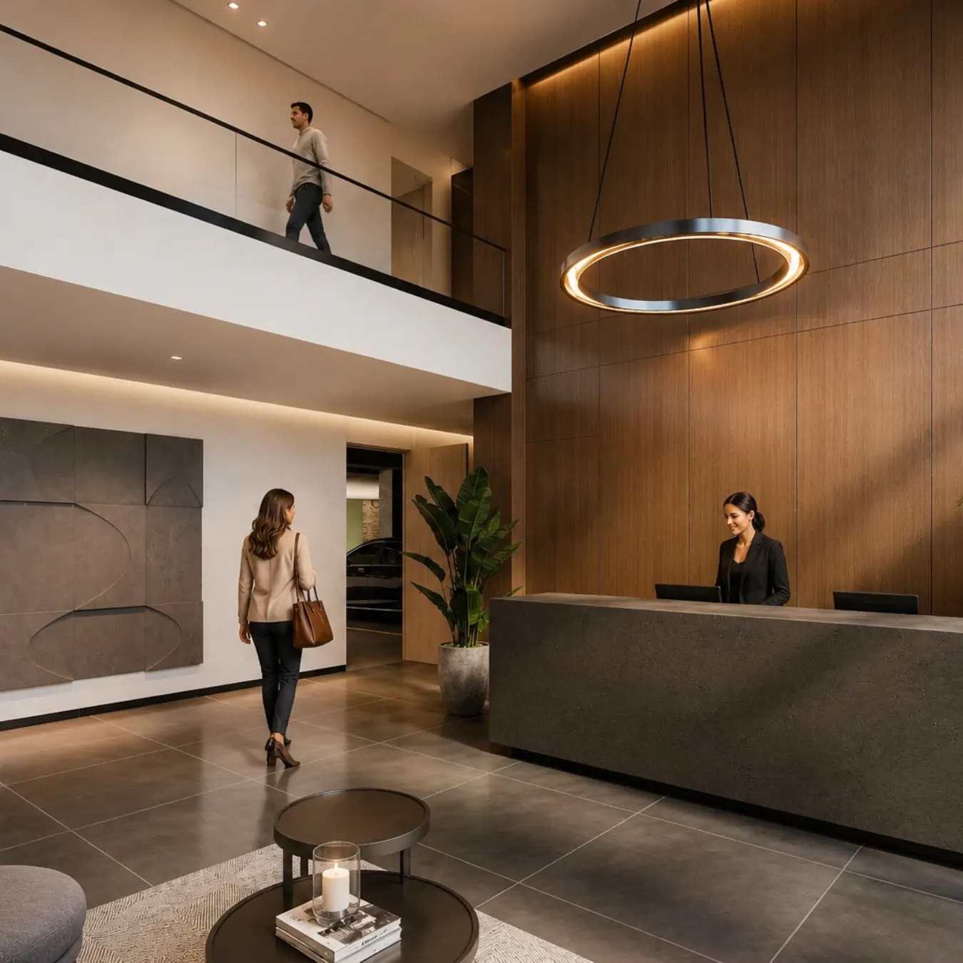 Lobby de AUSTRAL Apartamentos en el norte de Bogotá de 1 2 y 3 alcobas